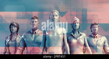 Global Business Network with Technology Theme Concept Stock Photo