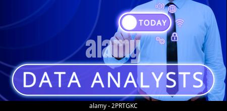 Writing displaying text Data Analysts, Business idea Programmer Design and Create Report Identifies patterns Stock Photo
