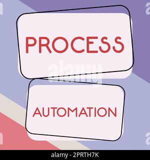 Conceptual display Process AutomationTransformation Streamlined Robotic To avoid Redundancy. Concept meaning Transformation Streamlined Robotic To avoid Redundancy Stock Photo