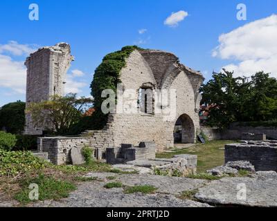 Sweden, Gotland - St Pers Ruin in Visby Stock Photo