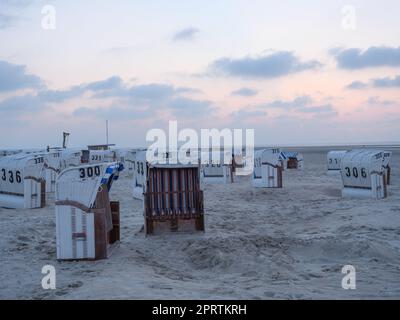 the island of Spiekeroog in the german north sea Stock Photo