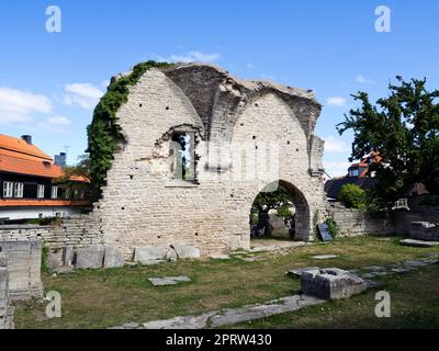 Sweden, Gotland - St Pers Ruin in Visby Stock Photo