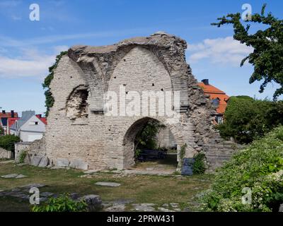 Sweden, Gotland - St Pers Ruin in Visby Stock Photo