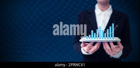 Business Man Presenting New Futuristic Technologies. Stock Photo