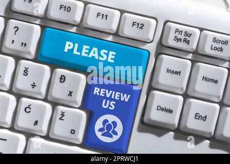 Text caption presenting Black Friday 2023, Concept meaning Give a feedback Opinion Comments Quality of service Stock Photo