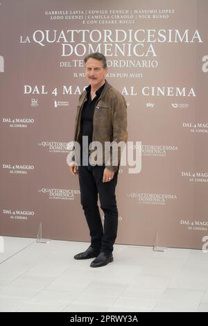 Rome, Italy, April 27, 2023 - Cesare Bocci attends at photocall for the move 'La Quattordicesima domenica del tempo ordinario' Credits: Luigi de Pompeis/Alamy Live News Stock Photo