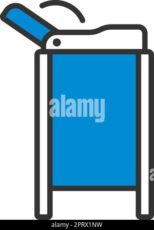 Baby Swaddle Table Icon Stock Vector