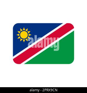 Namibia vector flag isolated on white background Stock Vector