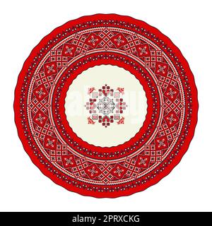 Romanian round design element 29 Stock Vector