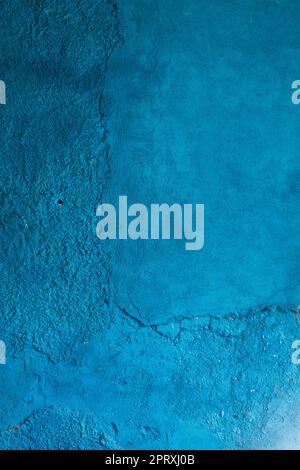blue wall with pattern Stock Photo