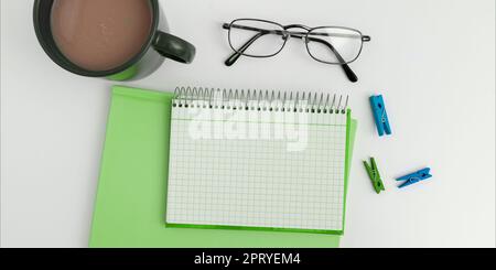 Multiple Assorted Collection Office Stationery Photo Placed Over Table Stock Photo