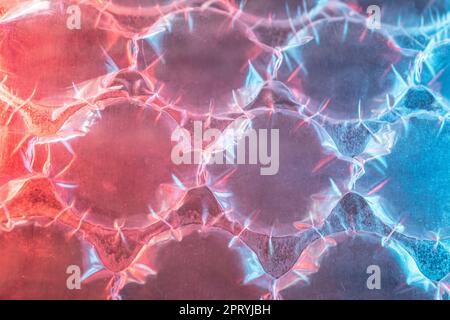 colored bubble wrap for packaging for shipping Stock Photo