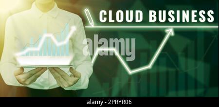 Inspiration showing sign Cloud Business, Business approach internetbased delivery of services made available to users Stock Photo
