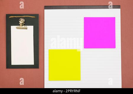 Multiple Assorted Collection Office Stationery Photo Placed Over Table Stock Photo