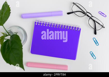 Office Supplies Over Desk With Keyboard And Glasses And Coffee Cup For Working Stock Photo
