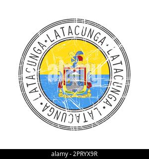Latacunga city rubber stamp Stock Vector