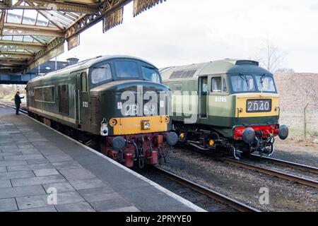 A diesel locomotive on the Great Central Railway Stock Photo