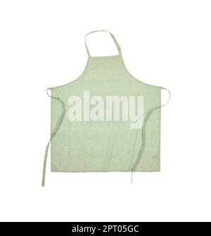 Clean kitchen apron with pattern isolated on white Stock Photo - Alamy