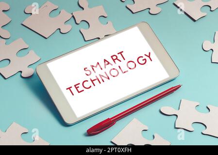 Conceptual caption Smart Technology, Business concept used to protect and prevent errors in hard drives Stock Photo