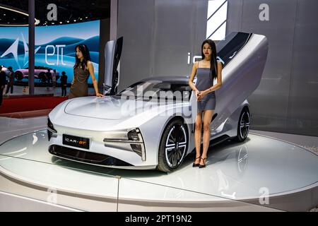 Chery iCar GT electric sports concept on display at the 2023 Shanghai ...