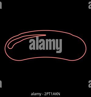 Neon soap red color vector illustration image flat style Stock Vector
