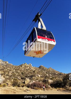 Sandia Peak Tramway in Albuquerque, New Mexico Stock Photo