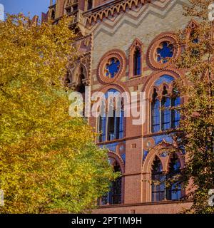 Templetons carpet factory one Glasgow green was built to imitate an Italian palace Stock Photo