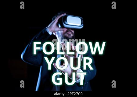 Handwriting text Past Now Future, Business concept Listen to intuition feelings emotions conscious perception Stock Photo