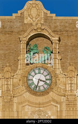 Loew’s Jersey Theatre, one of five “Wonder Theatres,” is being restored to its former Baroque/Rococo grandeur thanks to preservationists. Stock Photo