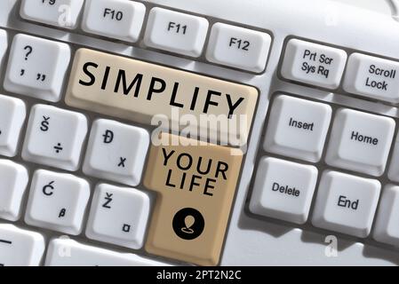 Hand writing sign Change Your Mindset, Word for Manage your day work Take the easy way Organize Stock Photo