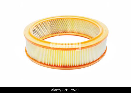 Air filter for a carbureted car on a white background Stock Photo