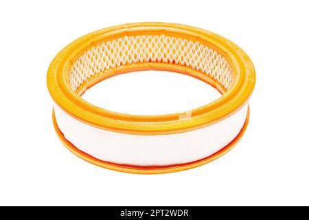 Air filter for a carbureted car on a white background Stock Photo