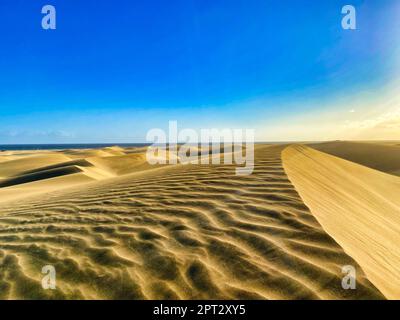 Dünen auf Gran Canaria  Playa de Ingles/Maspalomas Spain Stock Photo