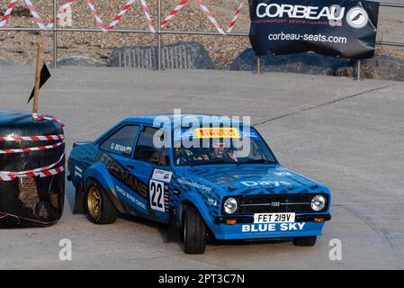 Time Bevan Racing Driver Gareth Bevan racing a Ford Escort RS1800 competing in the Corbeau Seats ...