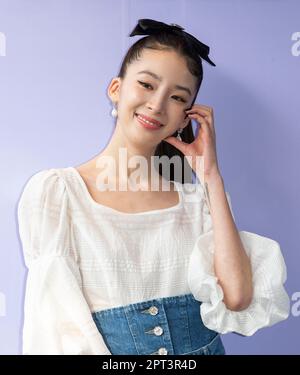 Seoul, South Korea. 27th Apr, 2023. South Korean model Irene, attends the photocall for the OBZEE Stunning Ever photocall event in Seoul, South Korea on April 27, 2023. (Photo by: Lee Young-ho/Sipa USA) Credit: Sipa USA/Alamy Live News Stock Photo