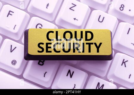 Handwriting text Cloud Security, Word Written on Empowers individuals Encourages them to take responsibility Important Informations Written On Compute Stock Photo