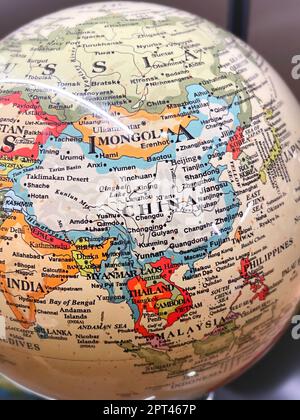 Close up of aearth world  map, 202 Stock Photo
