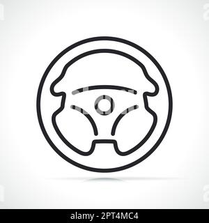 racing car line icon, outline symbol, vector illustration, concept sign ...