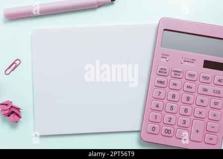 Multiple Assorted Collection Office Stationery Photo Placed Over Table Stock Photo