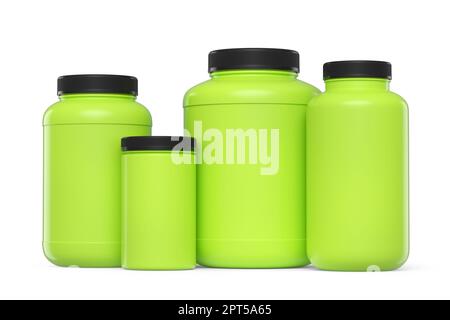 Colored Bottle Caps Set On White Background. Green, Red, White