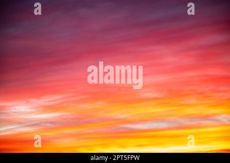 Beautifully Dramatic Sunrise or Sunset with Clouds. Stock Photo