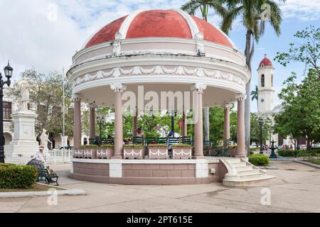 Pavilion, Parque Jose Marti, historic city centre, Cienfuegos, Cuba Stock Photo