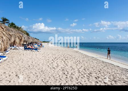 Beach, Playa Ancon, Trinidad, Cuba Stock Photo