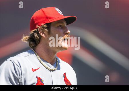 SAN FRANCISCO, CA - APRIL 27: St. Louis Cardinals Pitcher Miles