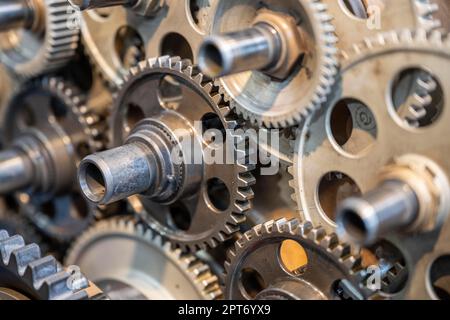 Gear wheels from an aircraft engine Stock Photo - Alamy