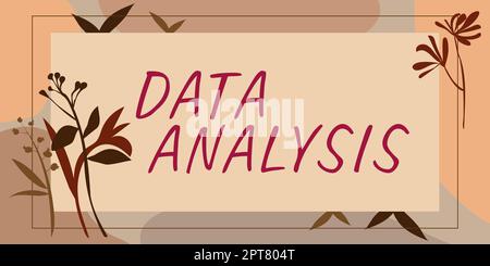 Conceptual caption Data Analysis, Business approach Translate numbers to Analytical Conclusion Forecasting Stock Photo