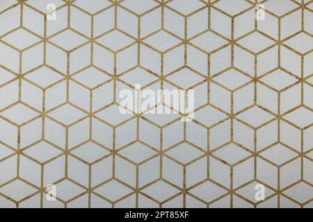 Wallcovering background texture with geometric ornament. Seamless pattern. Stock Photo