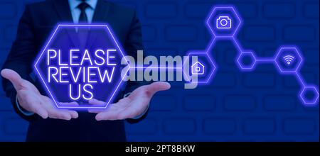 Text caption presenting Black Friday 2023, Word for Give a feedback Opinion Comments Quality of service Stock Photo