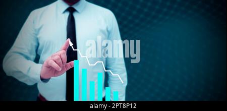 Business Man Presenting New Futuristic Technologies. Stock Photo
