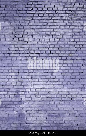 Square brick block wall background and texture. Painted in violet Stock Photo